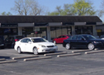 strip mall with parking in front