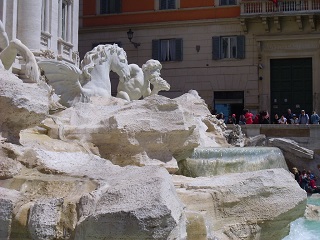 famous Trevi Fountain in Rome famous Trevi Fountain in Rome