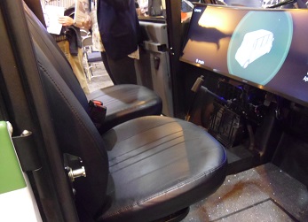 dashboard and joystick of an autonomous vehicle dashboard and joystick of an autonomous vehicle