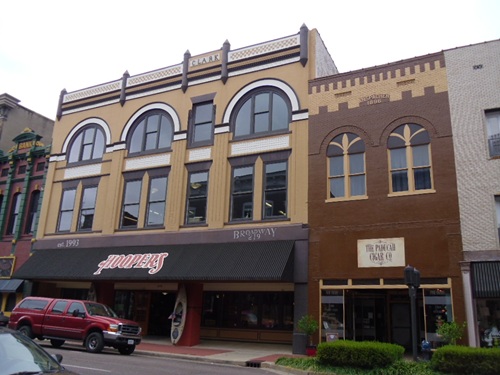 large sign on awning large sign on awning