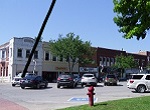 small Iowa downtown district