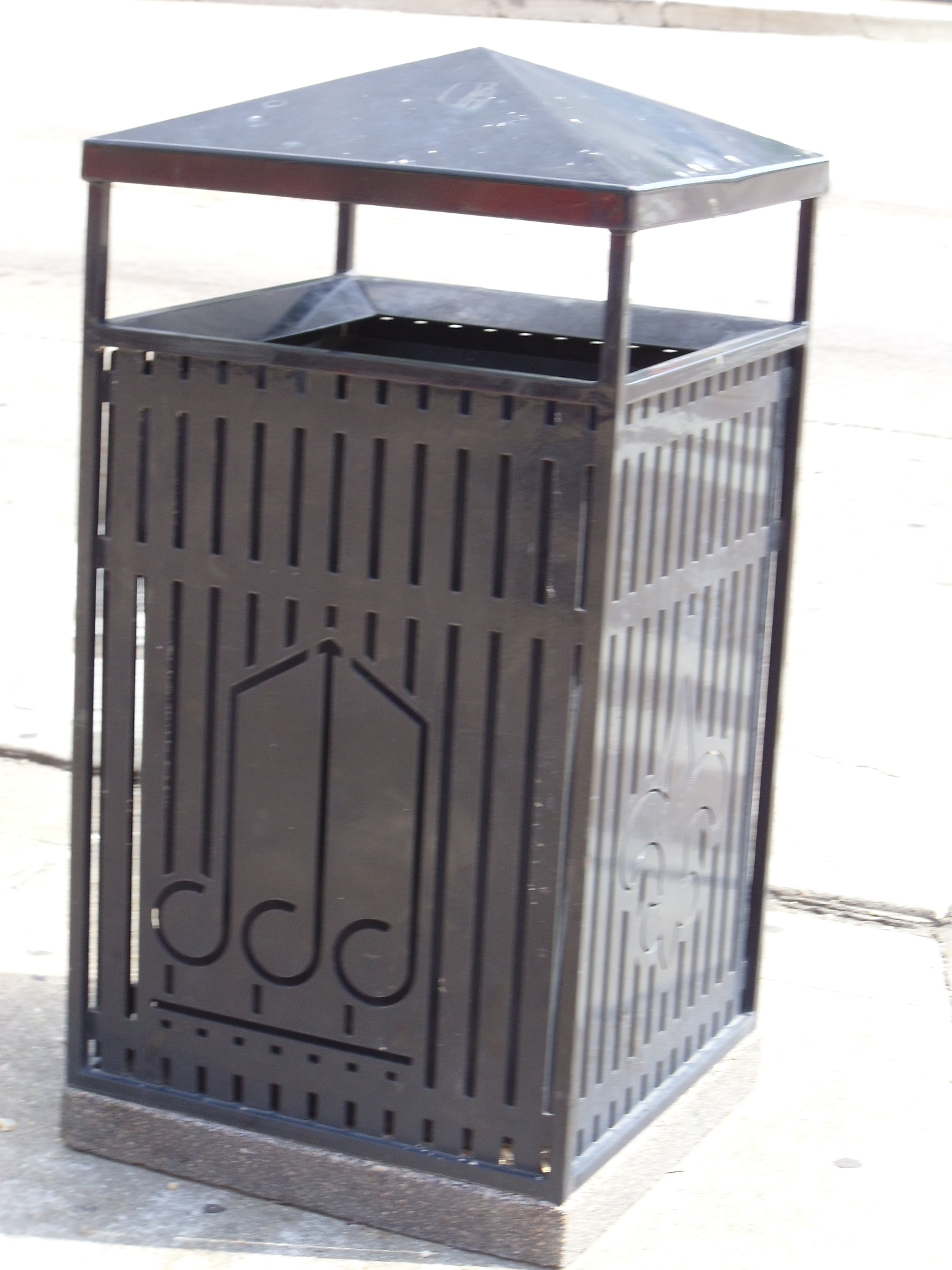 custom designed trash can