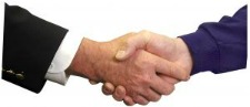 handshake indicative of contract zoning