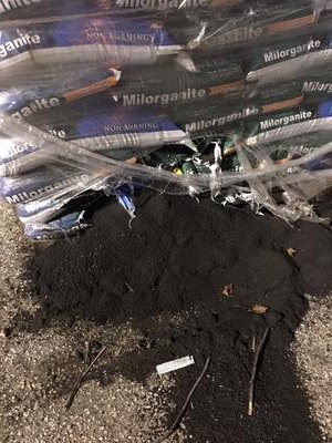 Milorganite outside storage