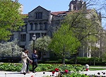 scene on University of Chicago campus