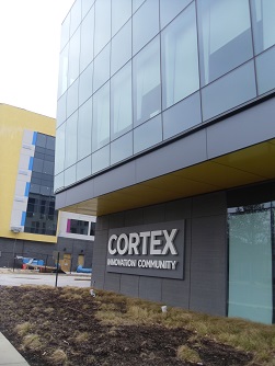 Cortex name on building in St. Louis Cortex name on building in St. Louis