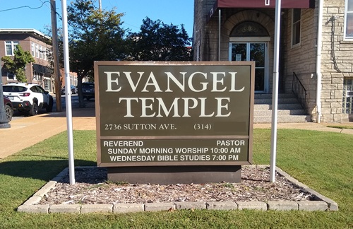 brown monument sign for a church brown monument sign for a church