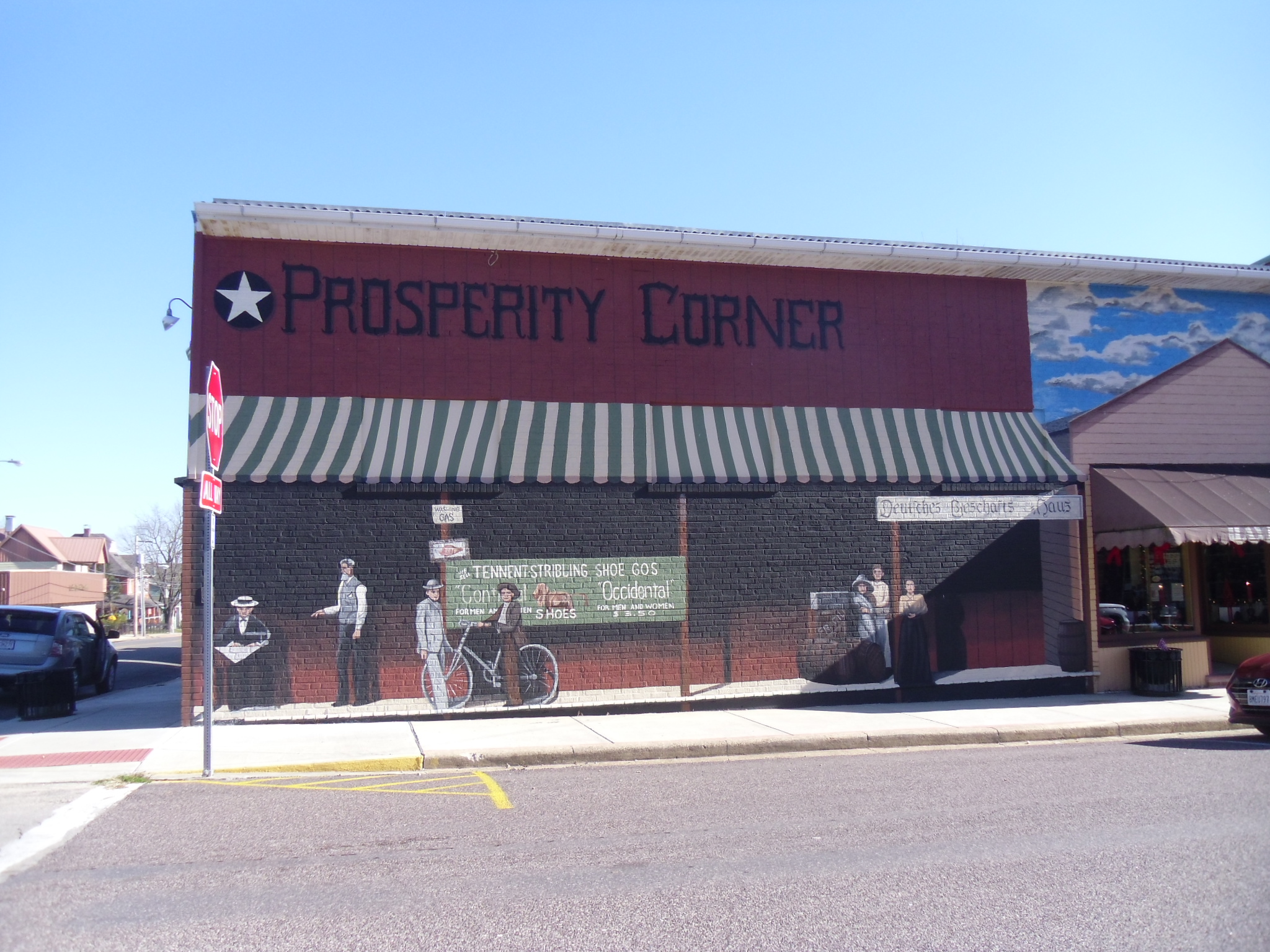 Cuba Missouri mural entitled Prosperity Corner