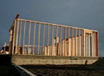 new house being framed
