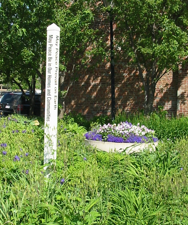 peace pole in Indianapolis