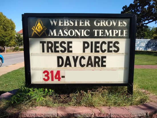 reader board sign for a day care center reader board sign for a day care center