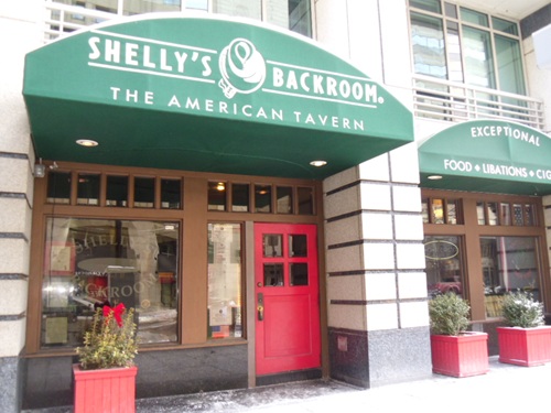 storefront with two different types of signs storefront with two different types of signs