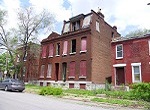 vacant brick buildings