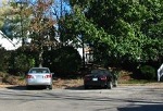 cul de sac in suburban area