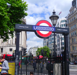Charing Cross Underground London transit entrance