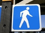 walk signal for pedestrians