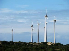 wind farm in rural setting wind farm in rural setting
